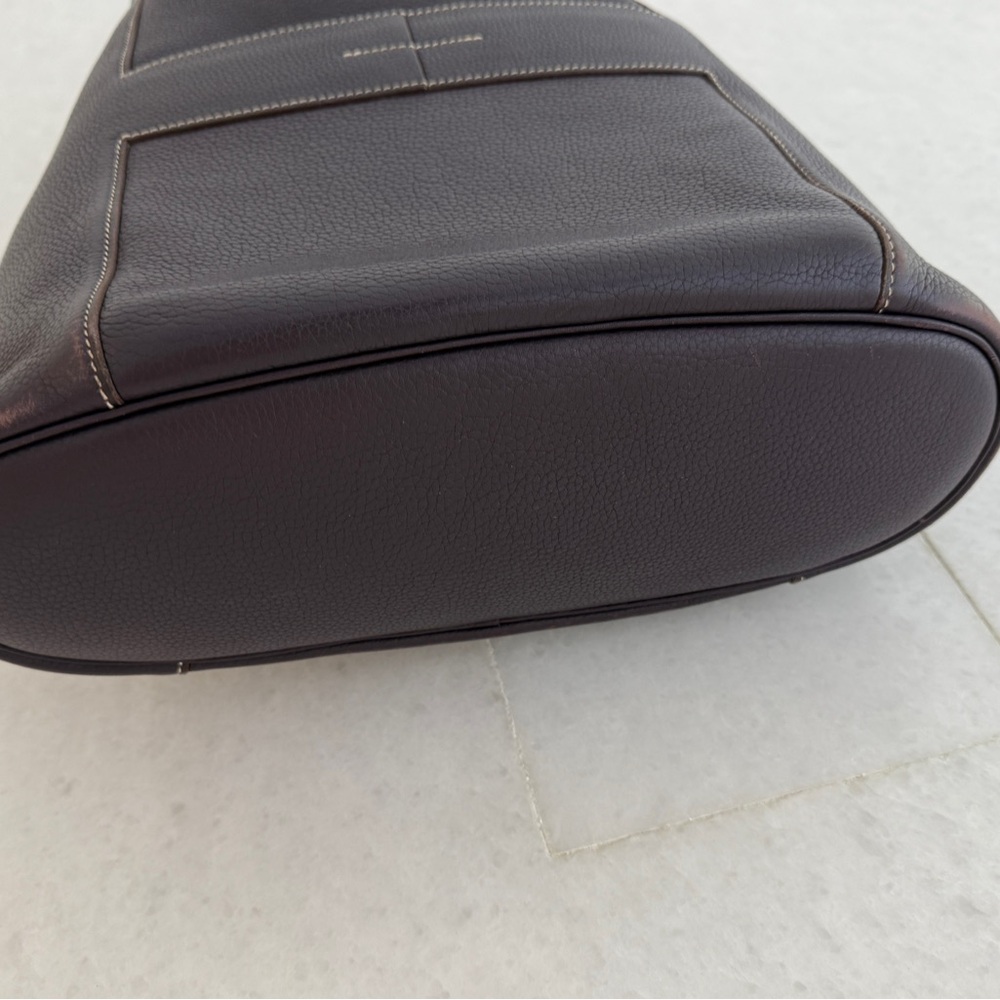 Authentic Hermes Goodnews messenger Chic Purple clemence Leather crossbody bag - Picture 8 of 16